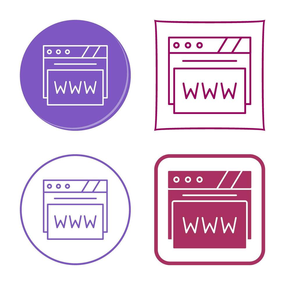 web browser vector icoon