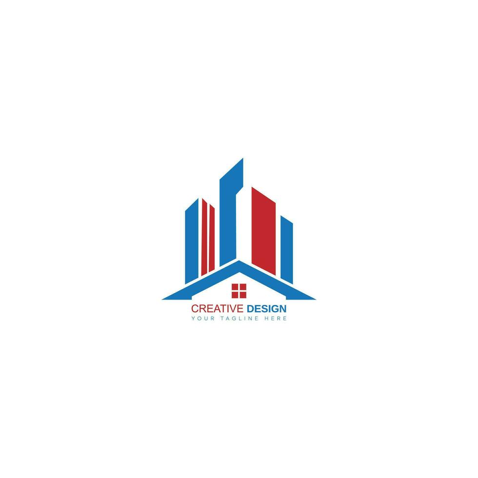 logo illustratie voor gebouw bouw geïsoleerd Aan een wit achtergrond vector