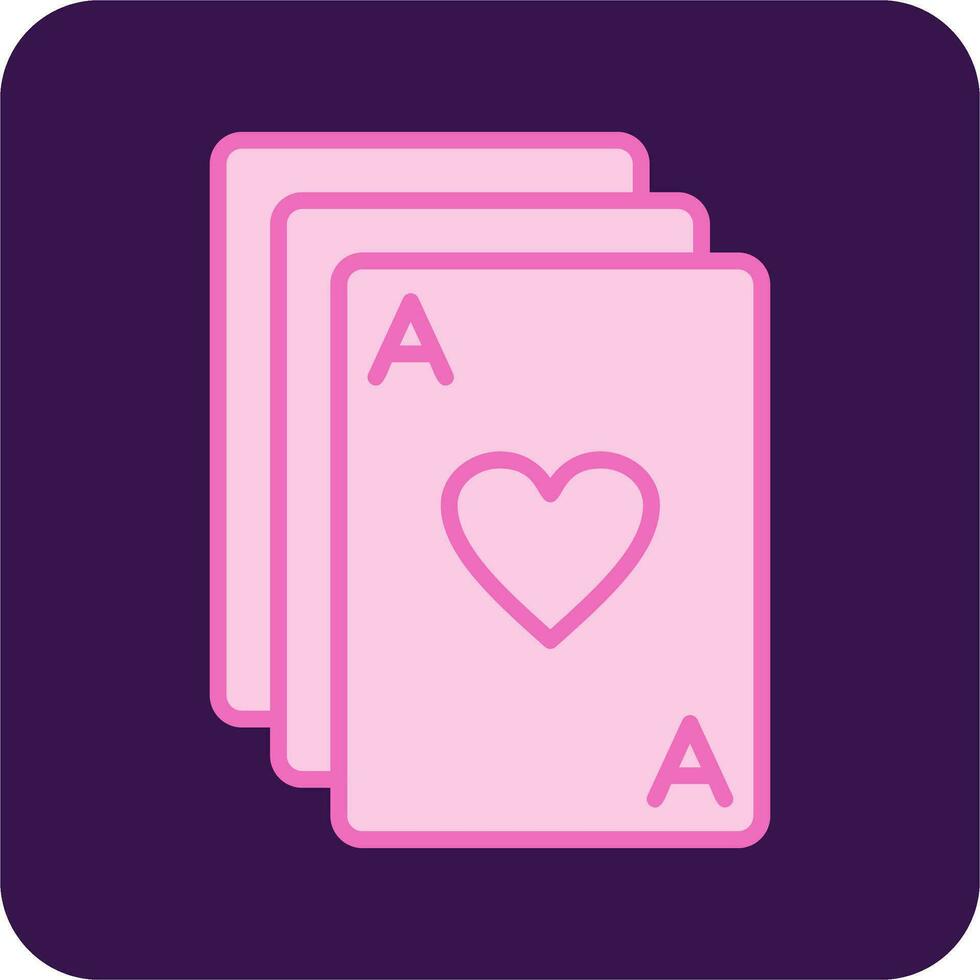 poker kaarten vector icoon