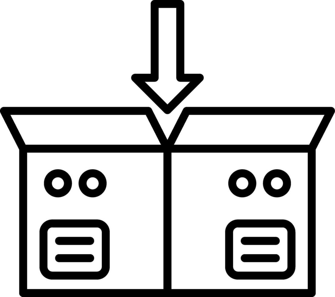 pakket vector pictogram