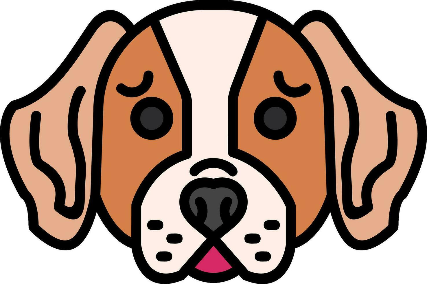 basset hond vector icoon