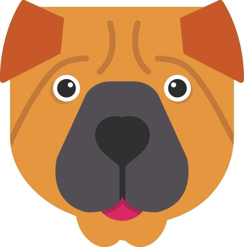 shar pei vector icoon