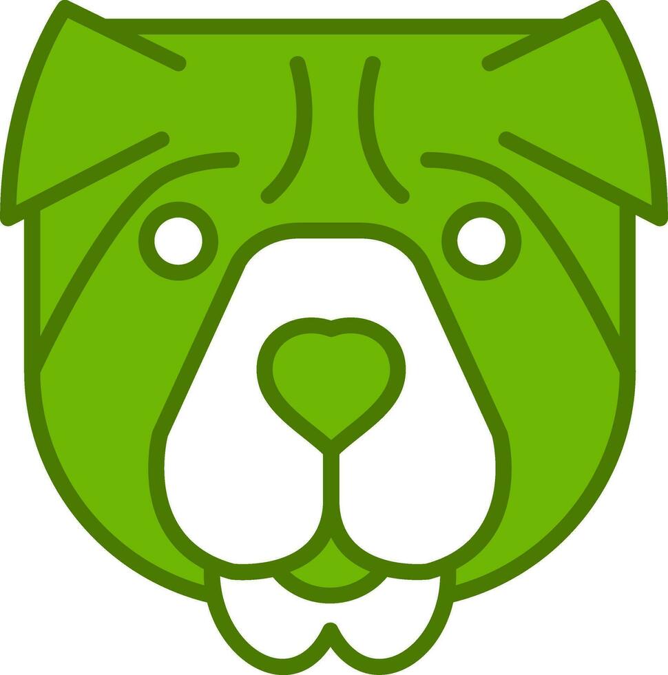 shar pei vector icoon