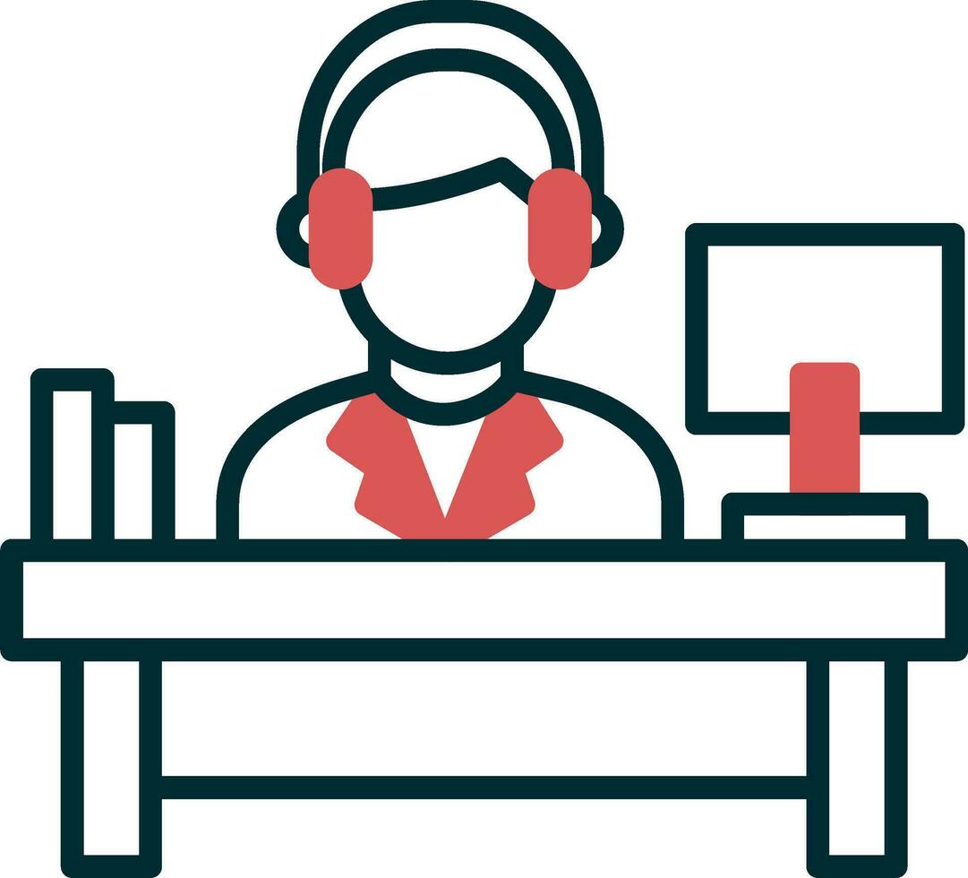 help desk vector pictogram