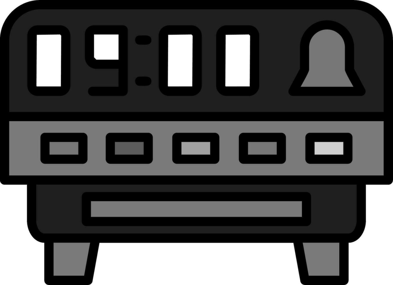 digitale klok vector pictogram