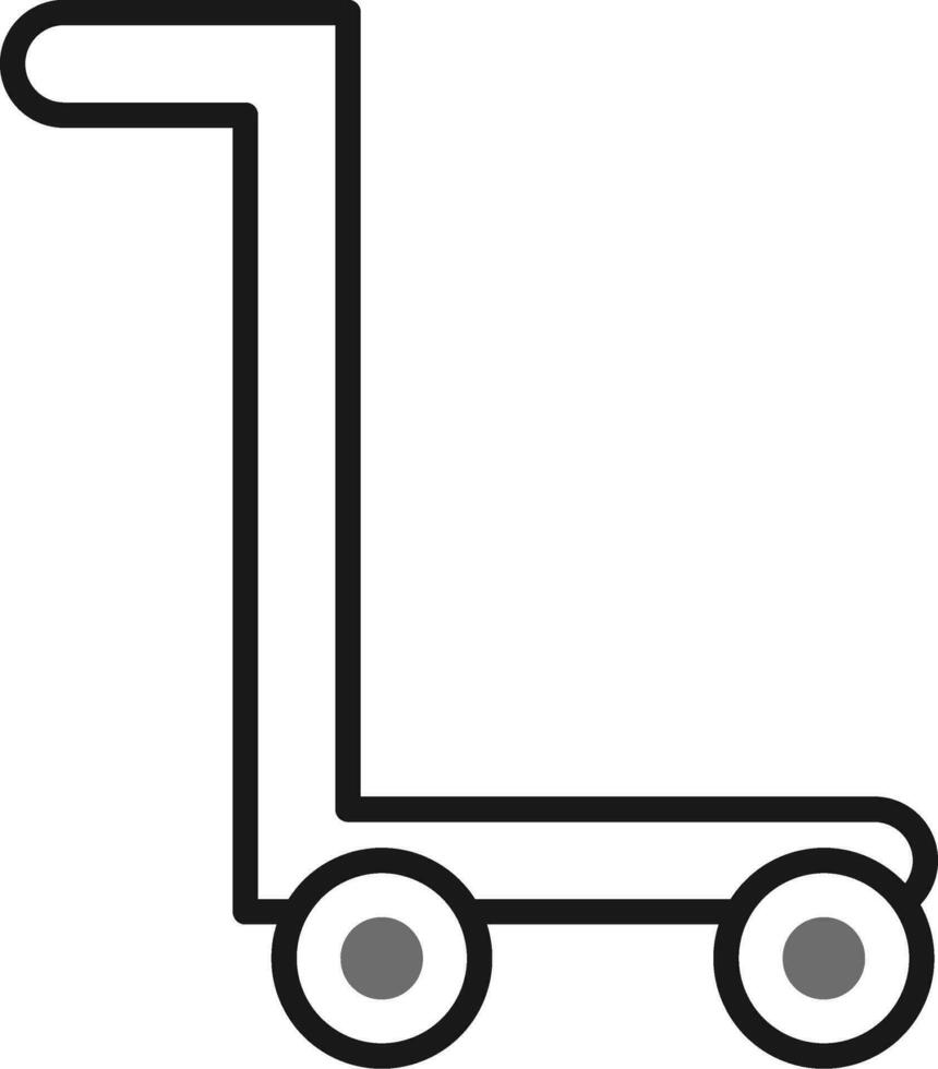 trolley vector pictogram vector