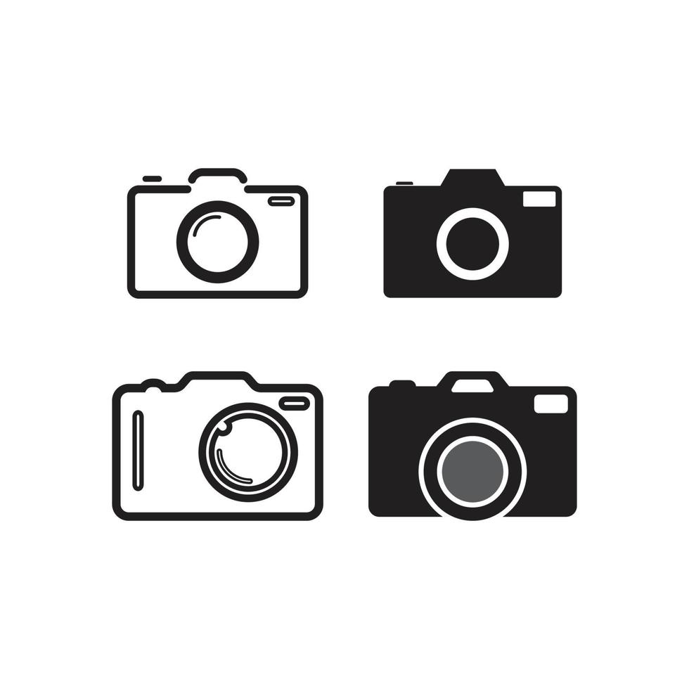 camera pictogram vector