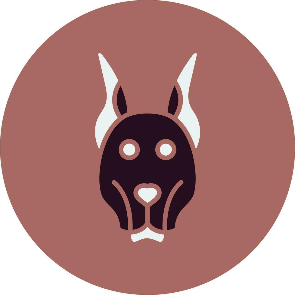 doberman vector icoon