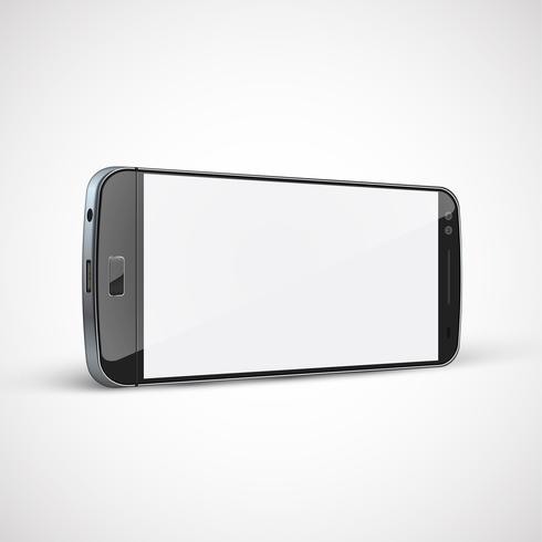 Realistische, hoog-gedetailleerde cellphone, vectorillustratie vector