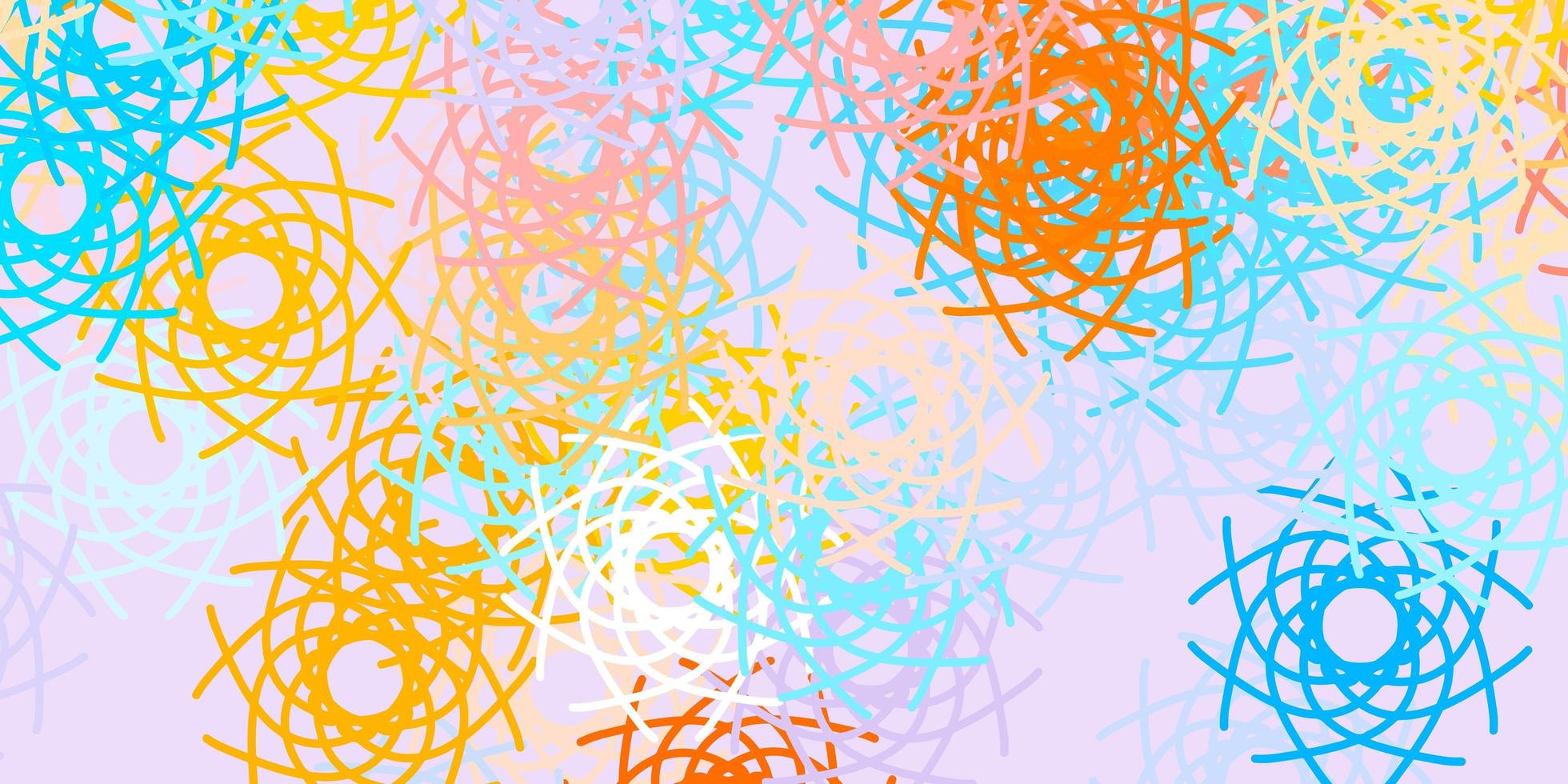 lichtblauw, geel vectorpatroon met abstracte vormen. vector