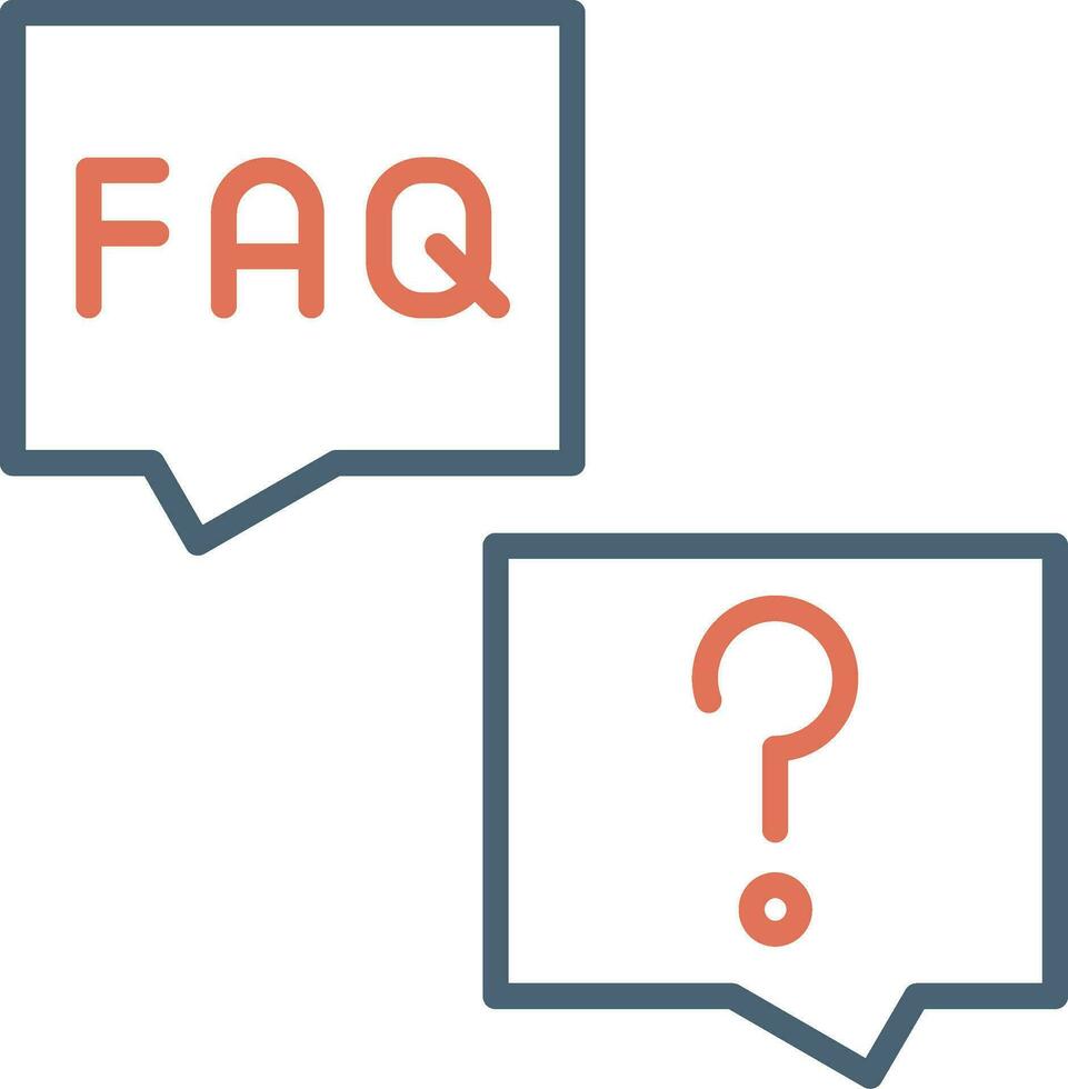 FAQ vector icoon