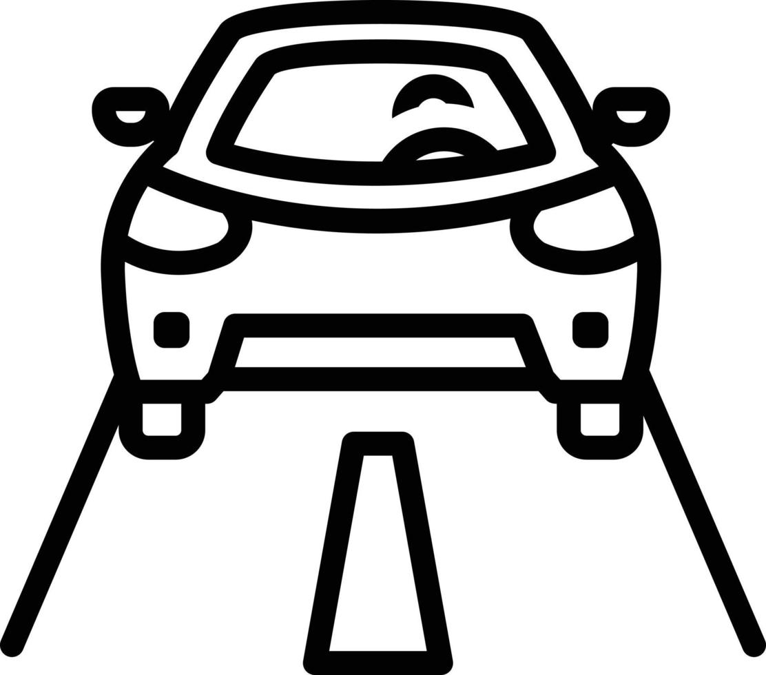 lijnpictogram voor rijden vector