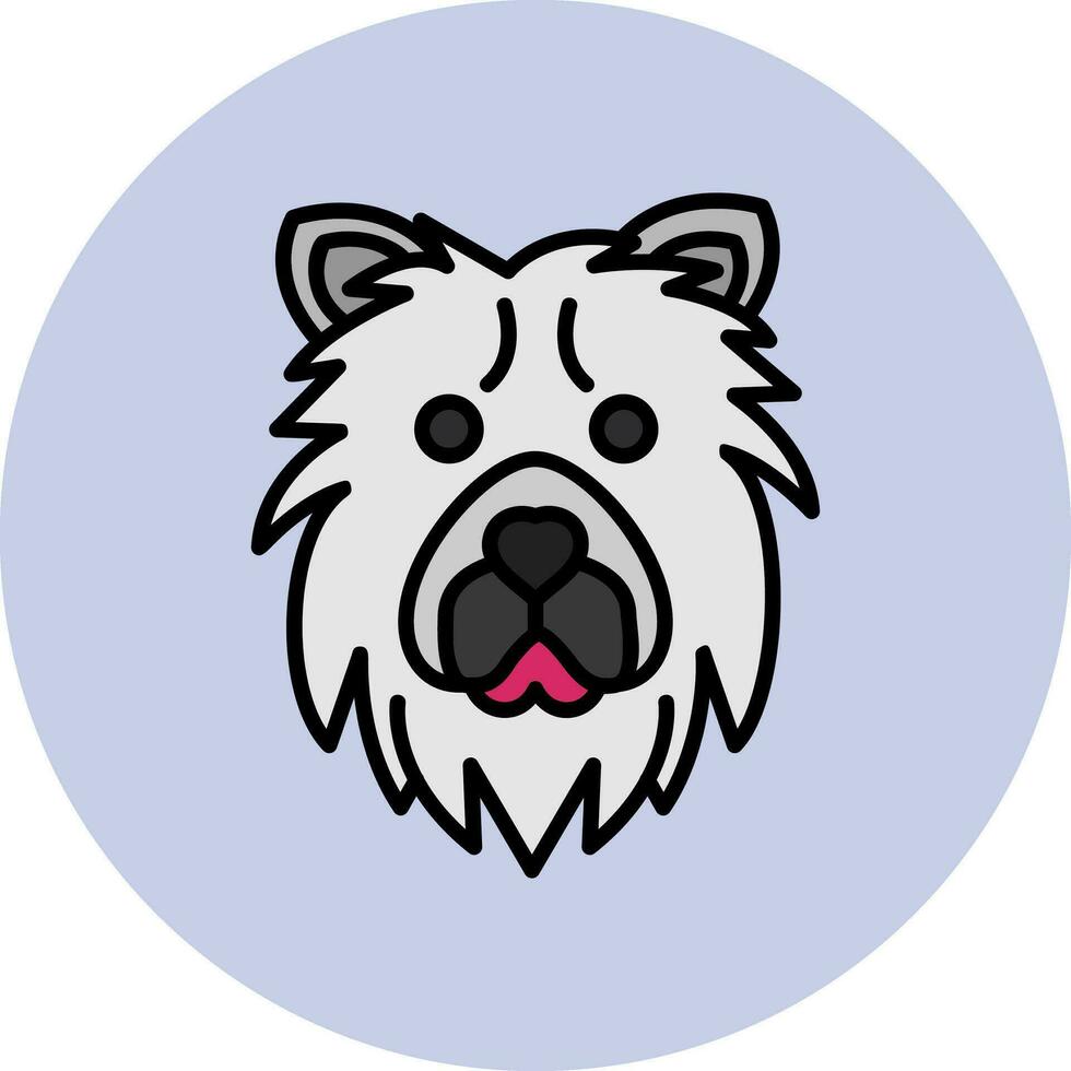 chow chow vector icoon