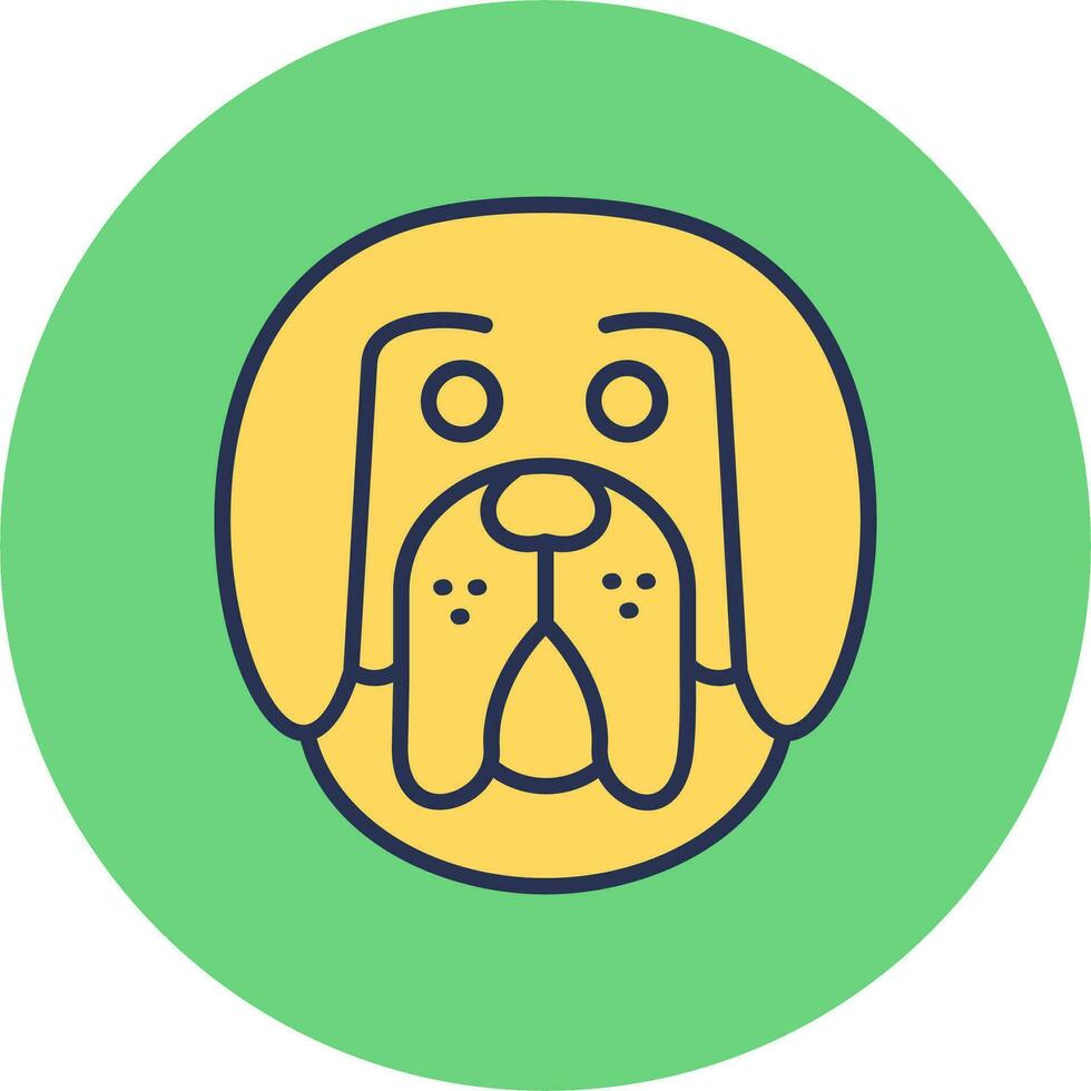 Tibetaans mastiff vector icoon
