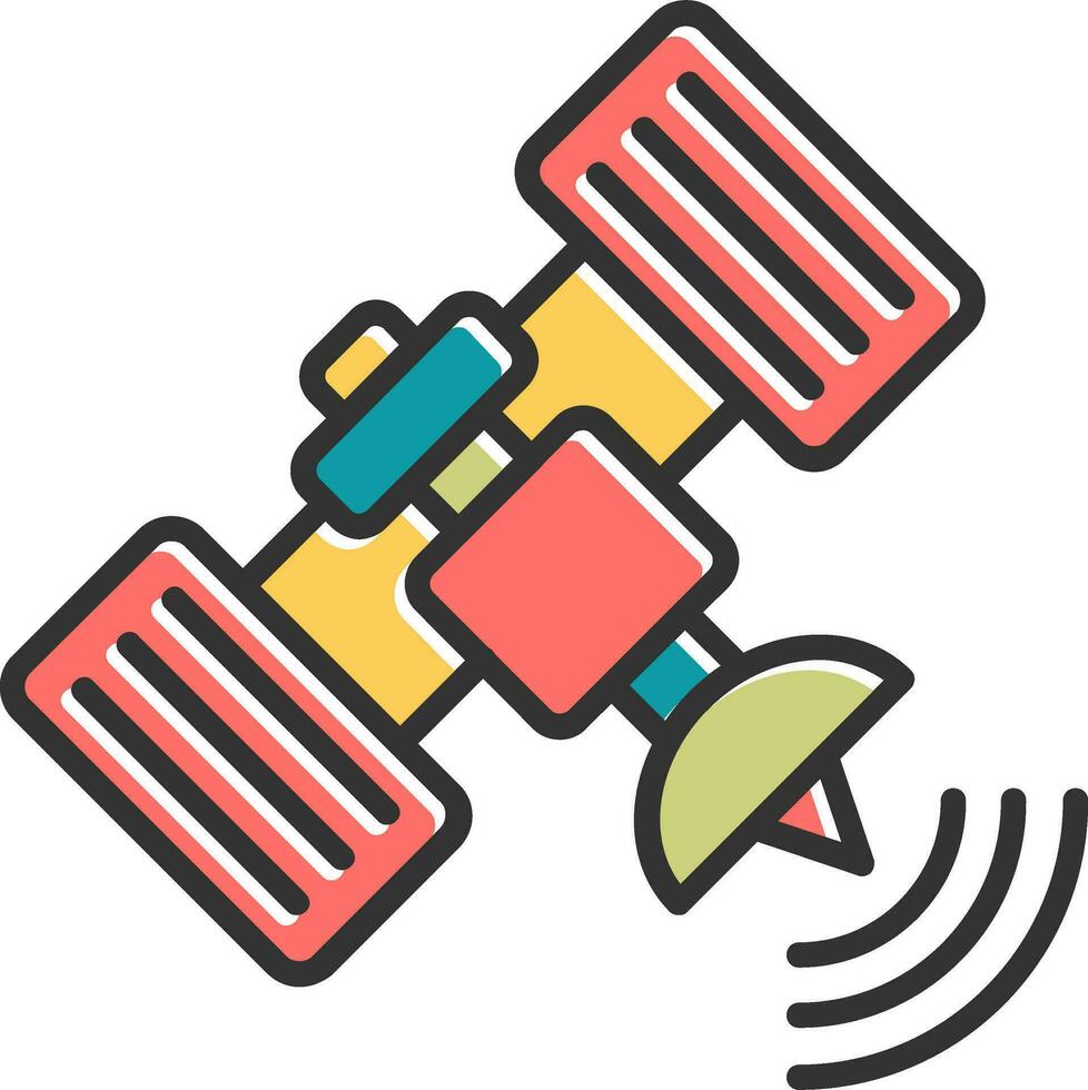 satelliet vector pictogram