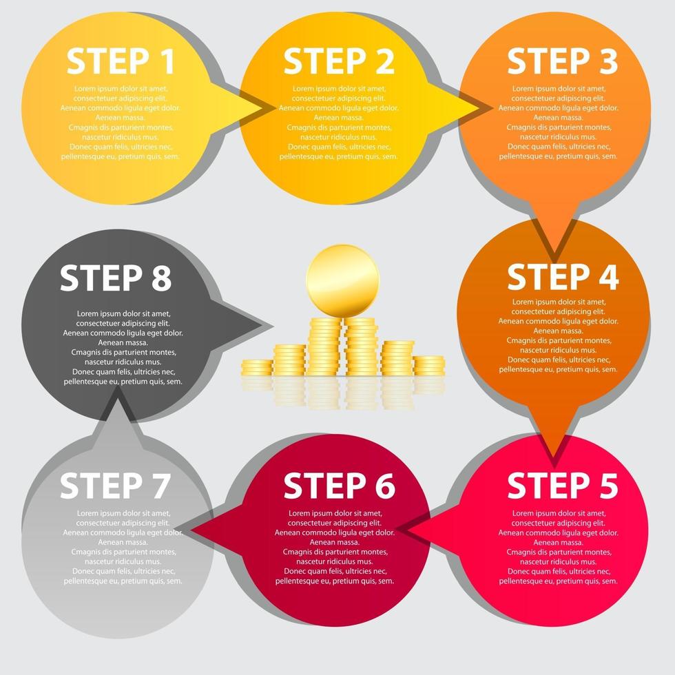 infographic zakelijke sjabloon vectorillustratie vector