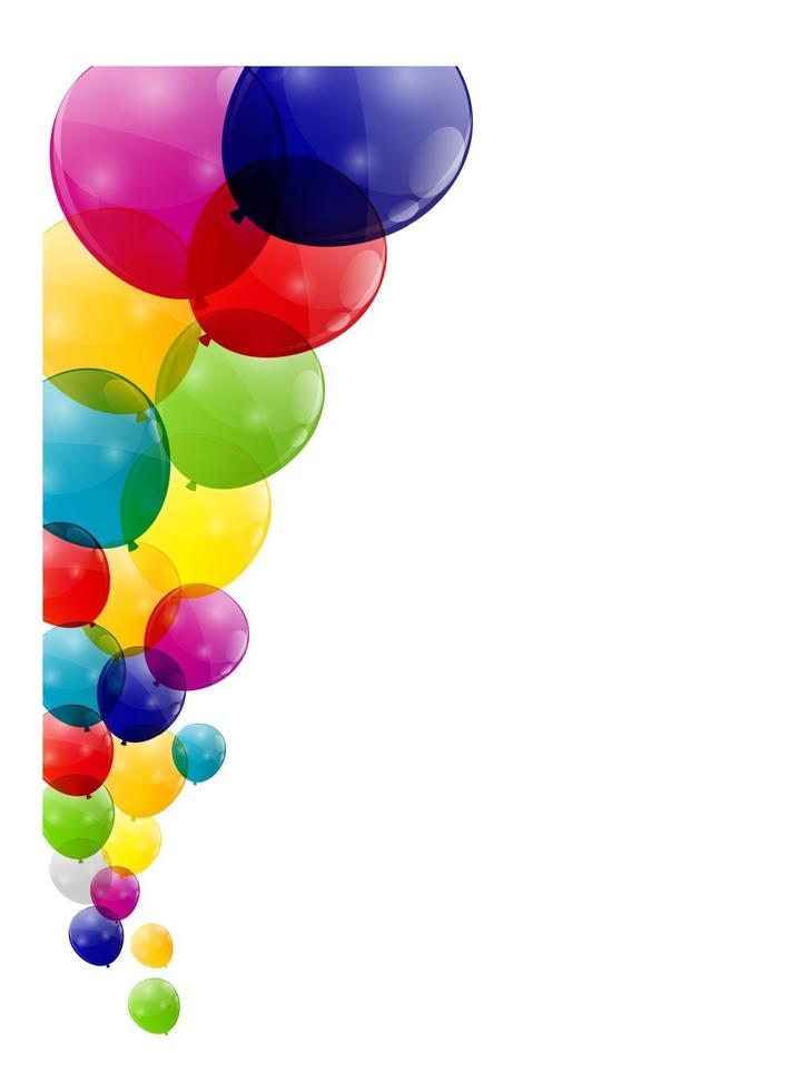 kleur glanzend ballonnen achtergrond vectorillustratie vector