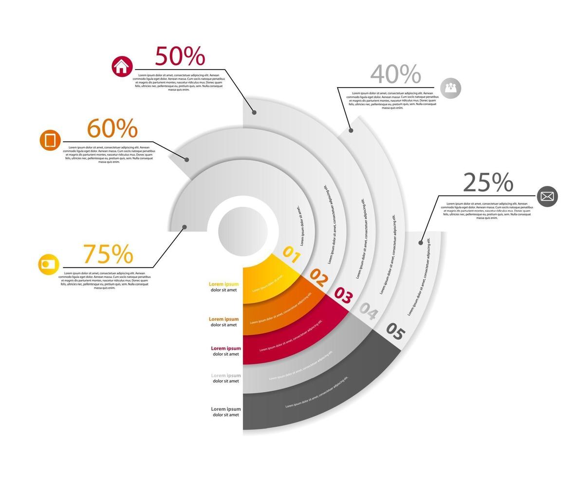 infographic zakelijke sjabloon vectorillustratie vector