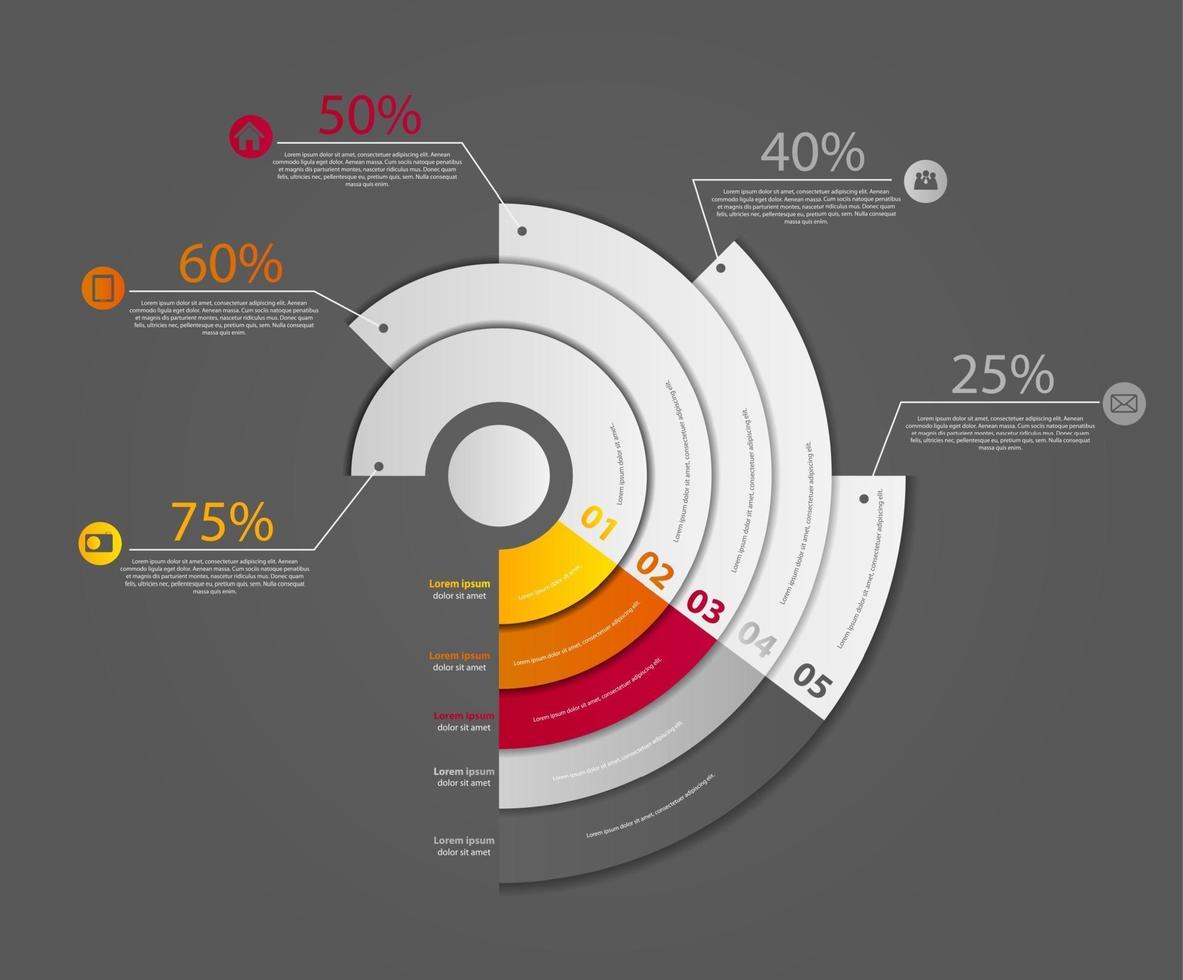 infographic zakelijke sjabloon vectorillustratie vector