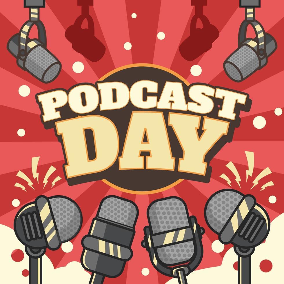 podcast dag concept vector