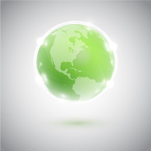 Groene wereld, vectorillustratie vector