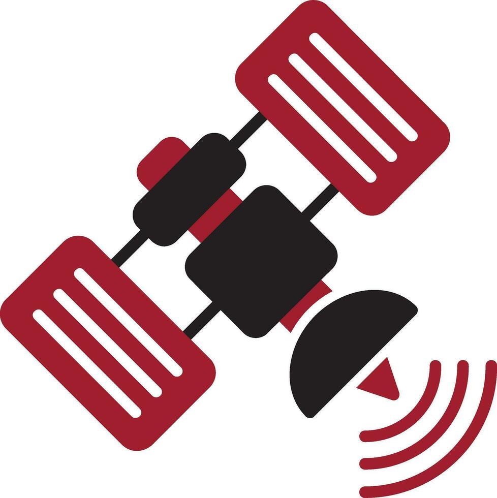 satelliet vector pictogram