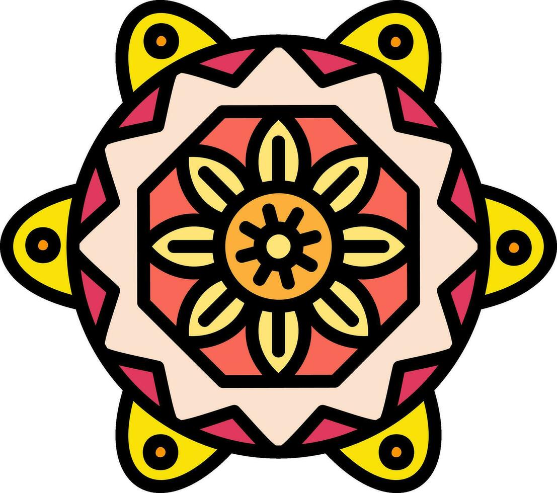 mandala vector icoon