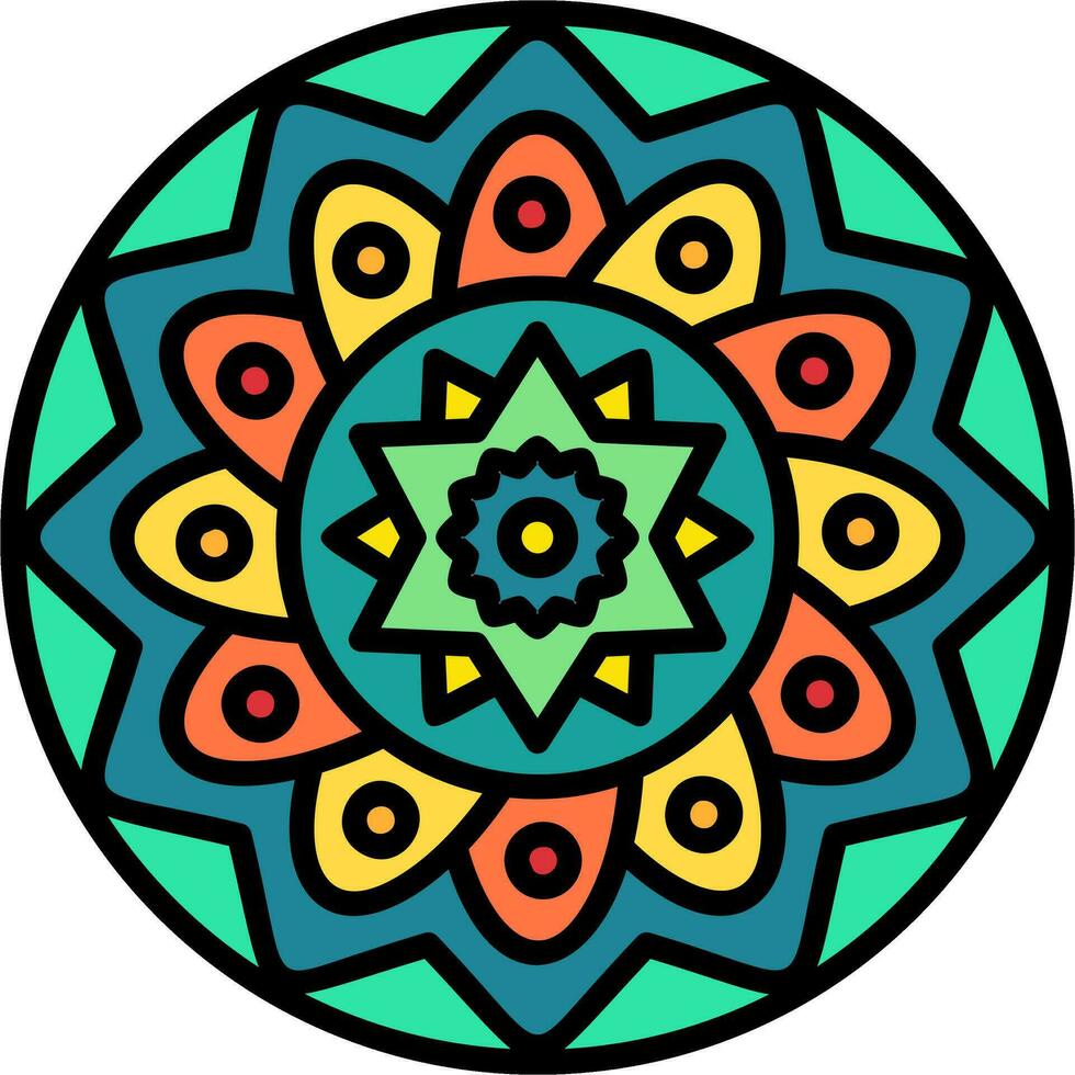 mandala vector icoon