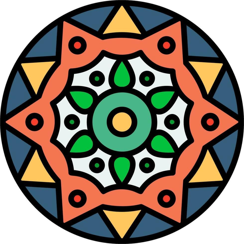 mandala vector icoon