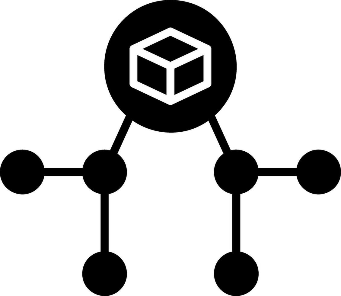 gedecentraliseerd vector icoon