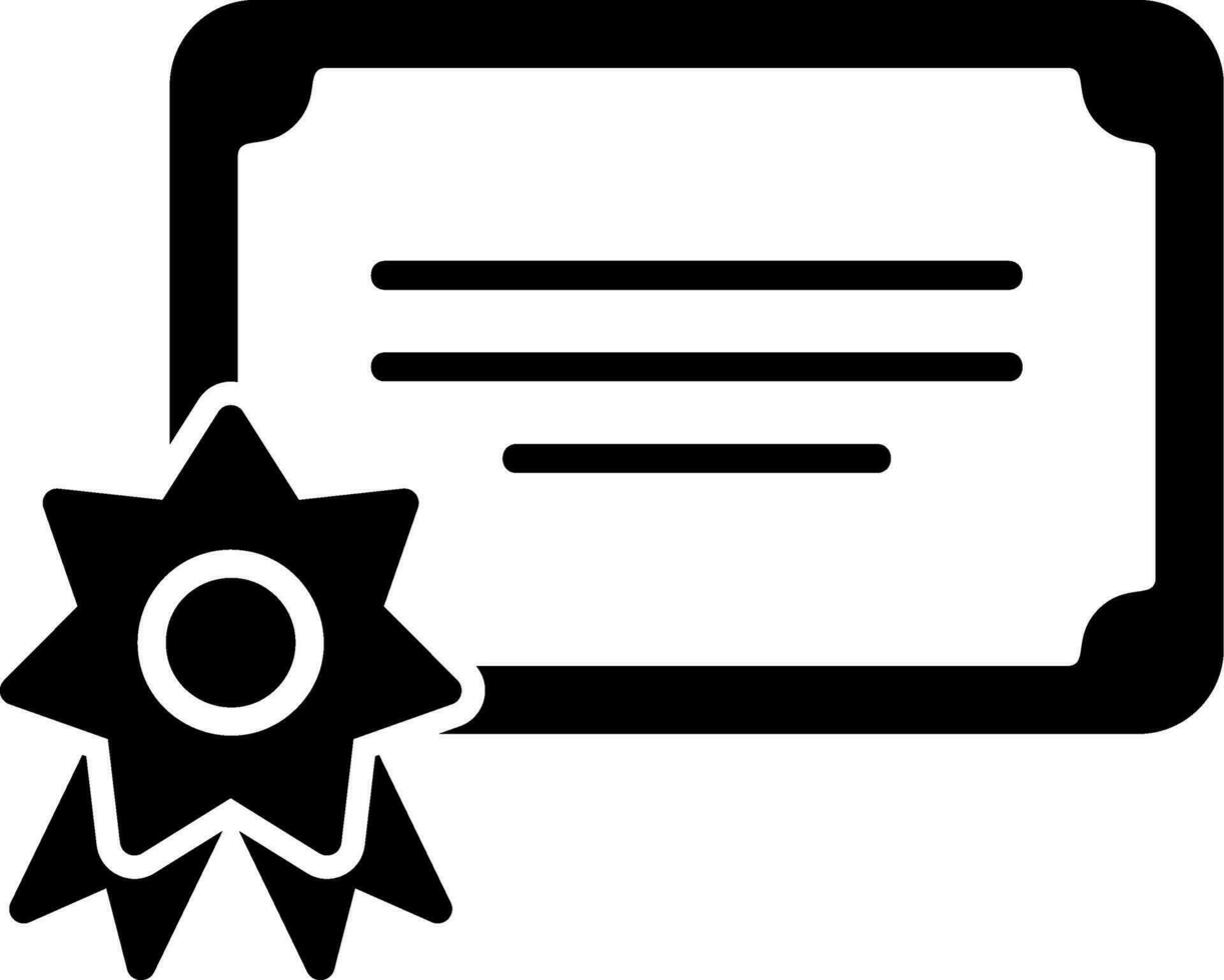 certificaat vector pictogram