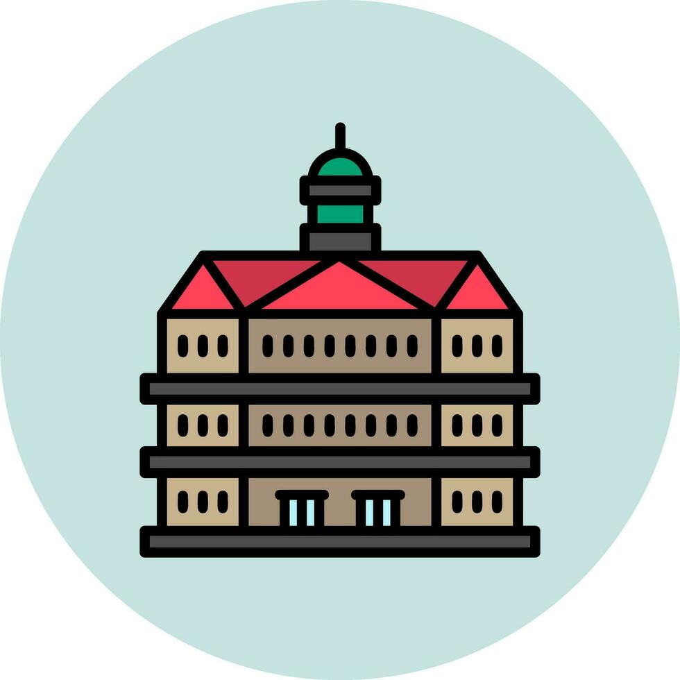 Koninklijk paleis vector icoon