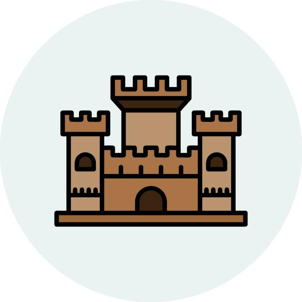 kasteel vector pictogram