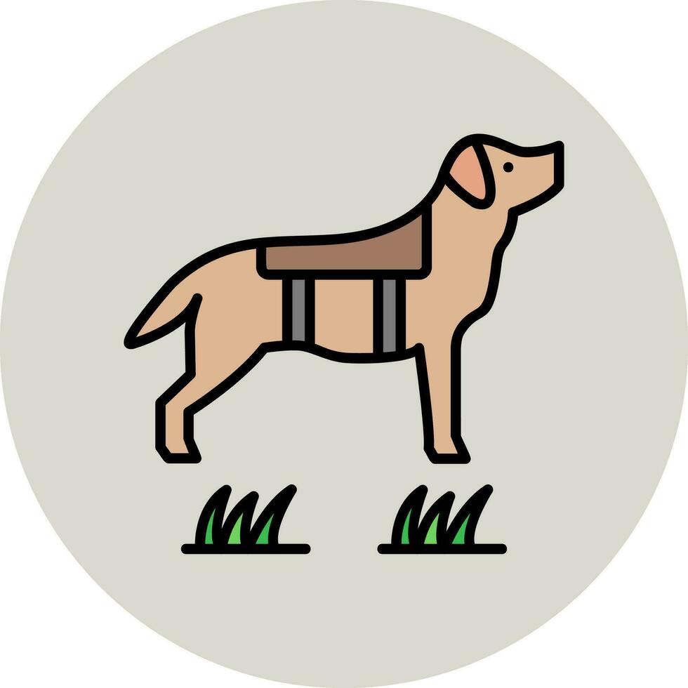 Politie hond vector icoon