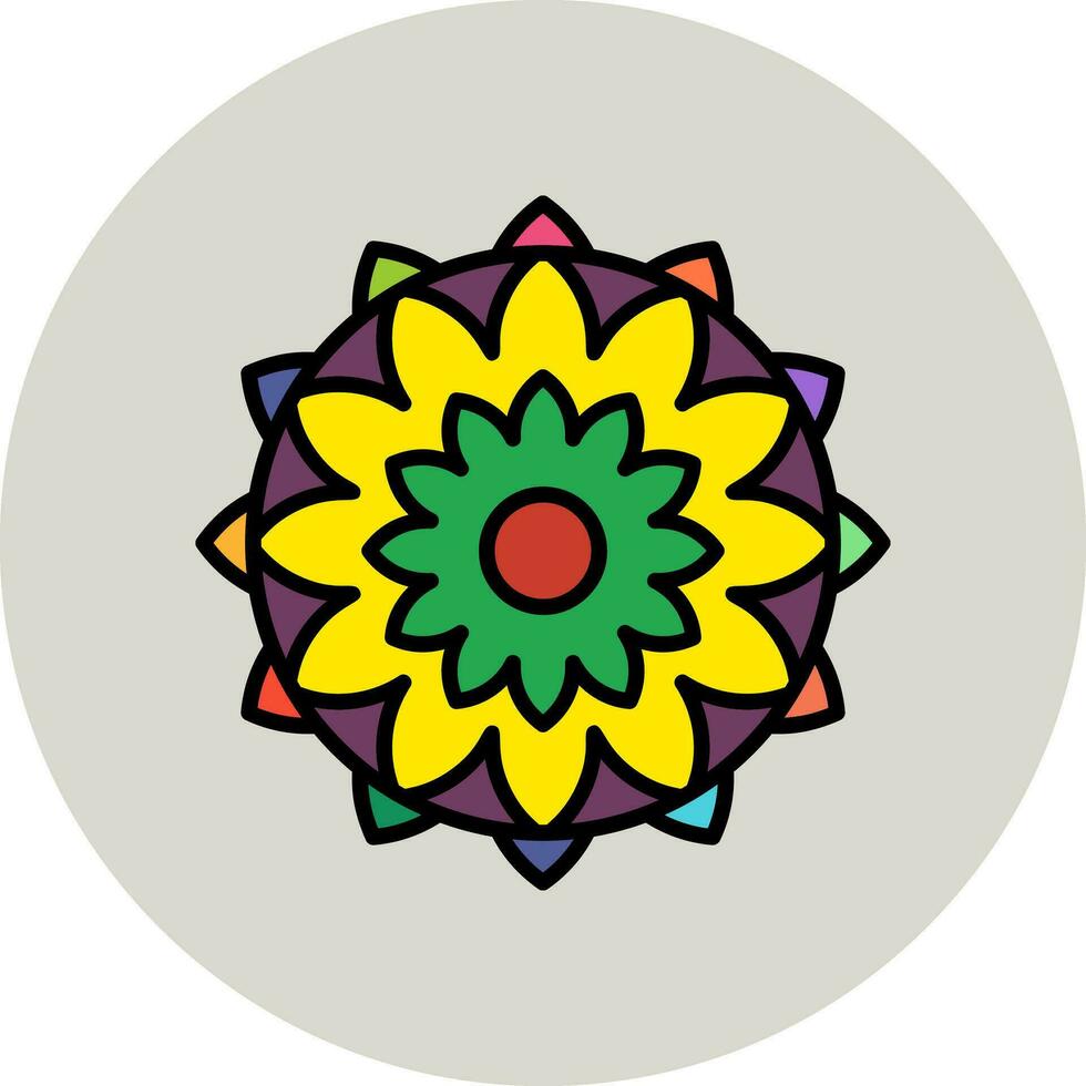 mandala vector icoon