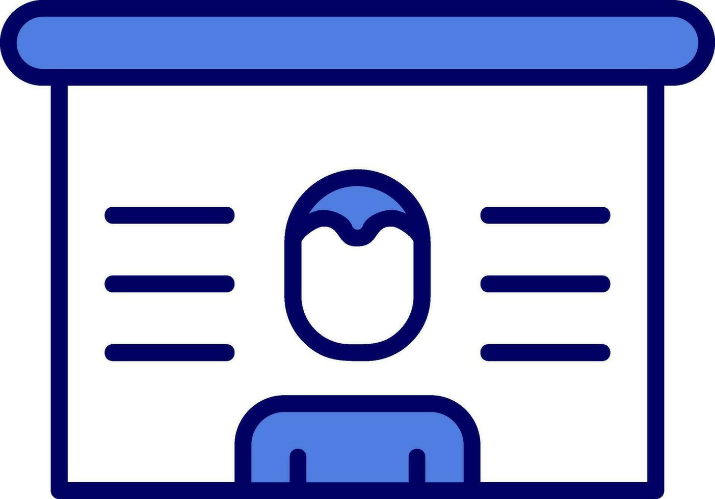 presentatie vector pictogram