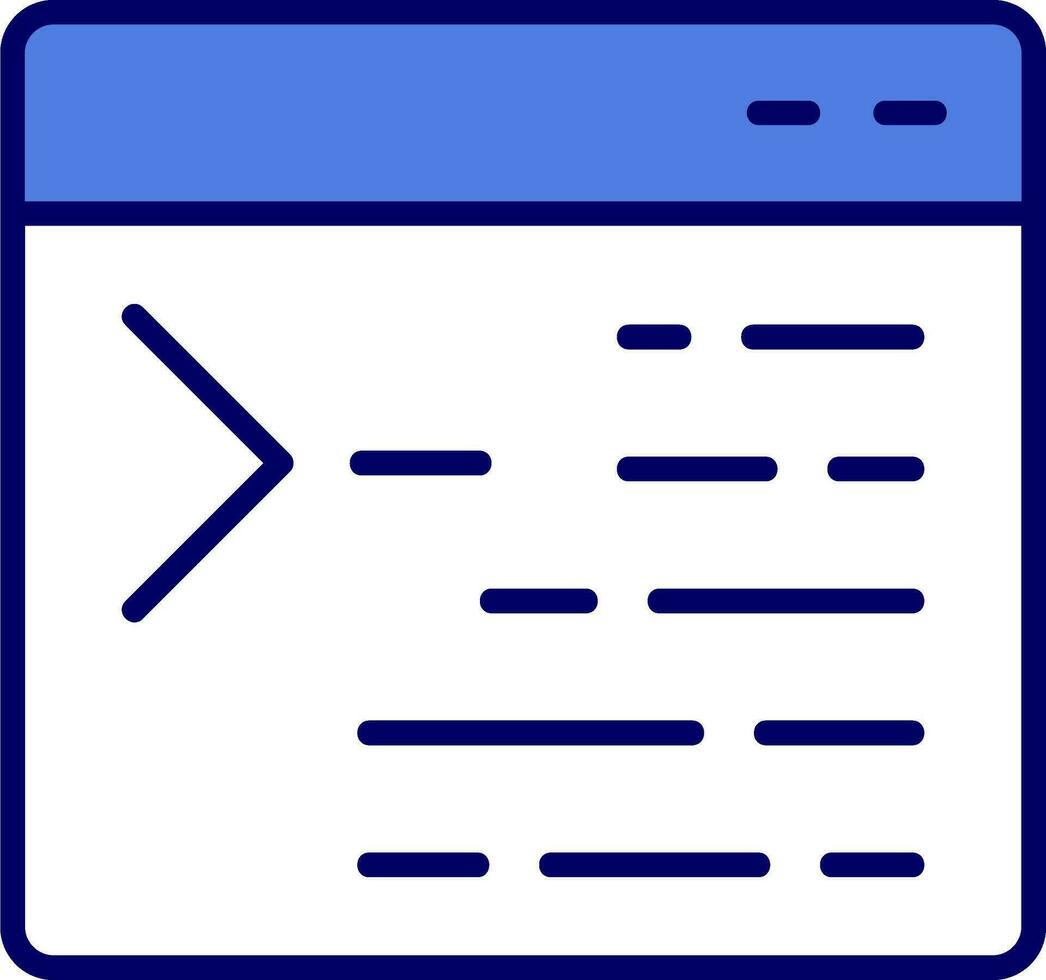 code terminal vector icoon