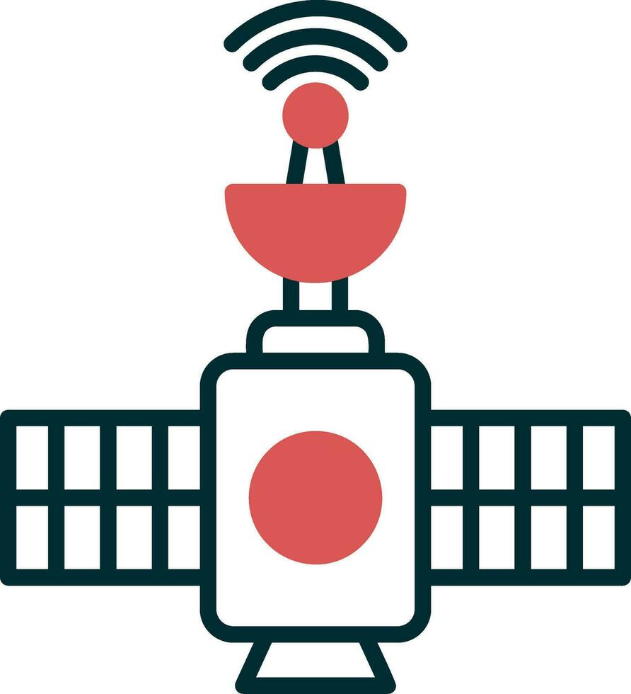 satelliet vector pictogram