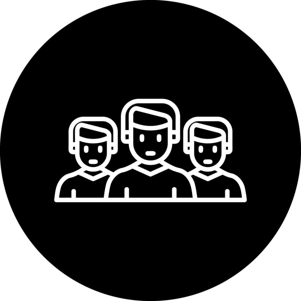 team vector pictogram