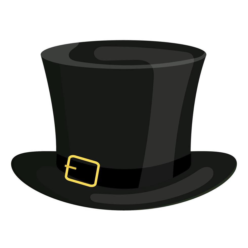 magische hoed top. platte vector pictogram illustratie