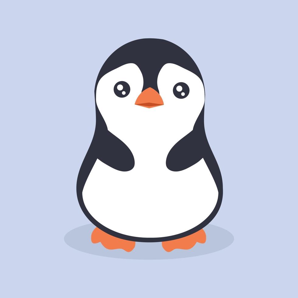 schattige pinguïn cartoon pictogram vector