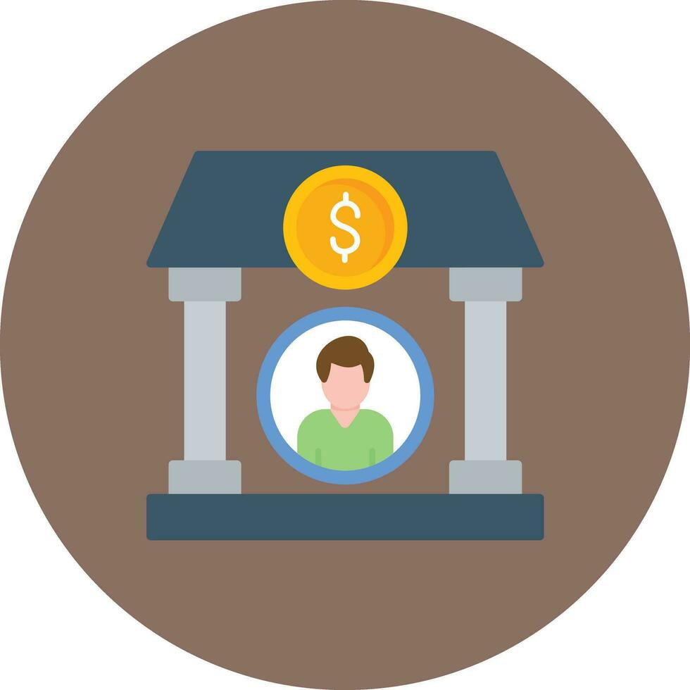 bank account vector icoon