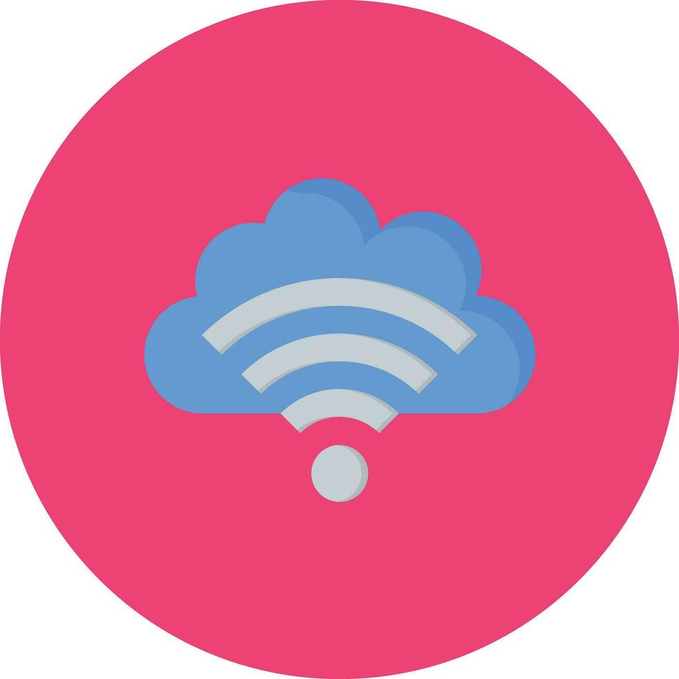 wolk Wifi vector icoon