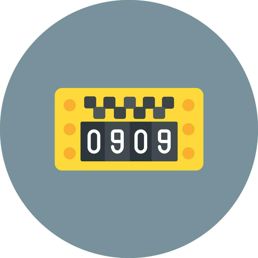 taxi meter vector icoon