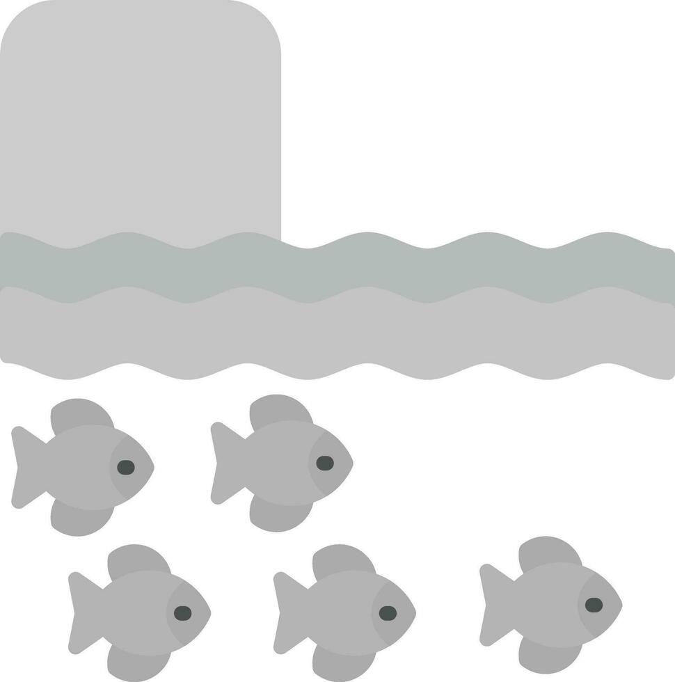 rivier- visvangst vector icoon