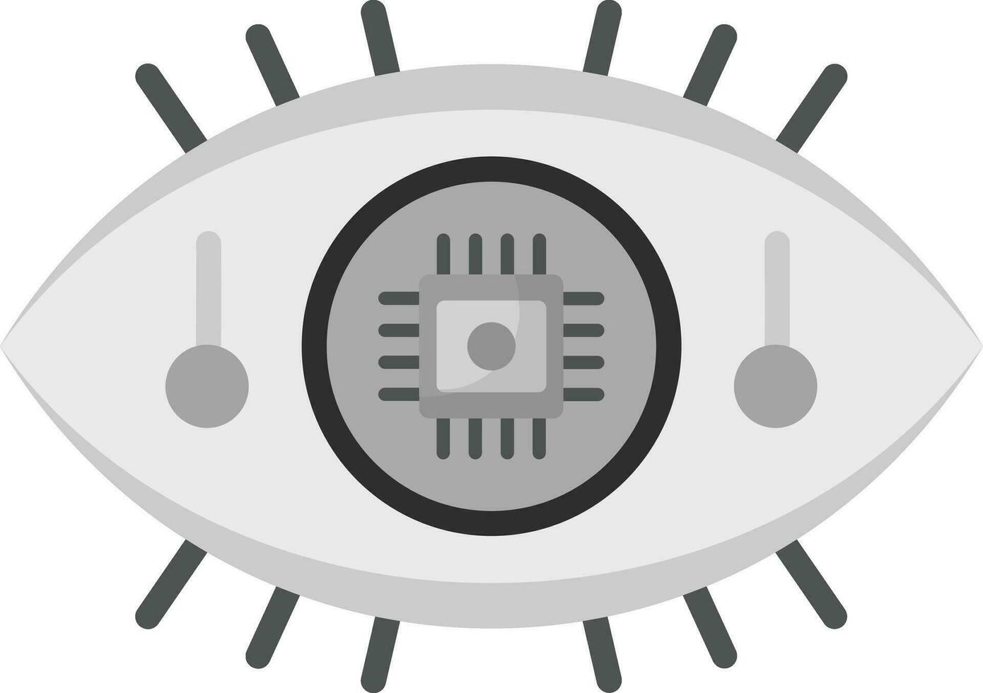 robotica oog vector icoon