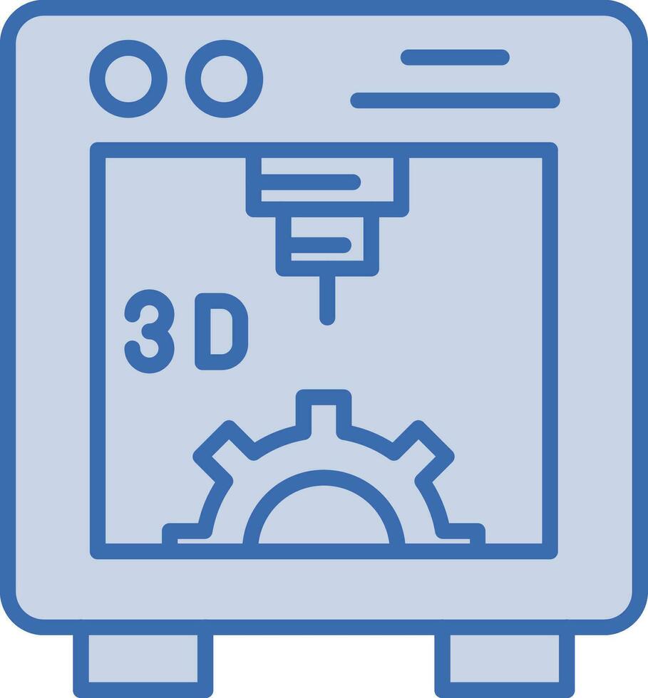 3D-printer vector pictogram