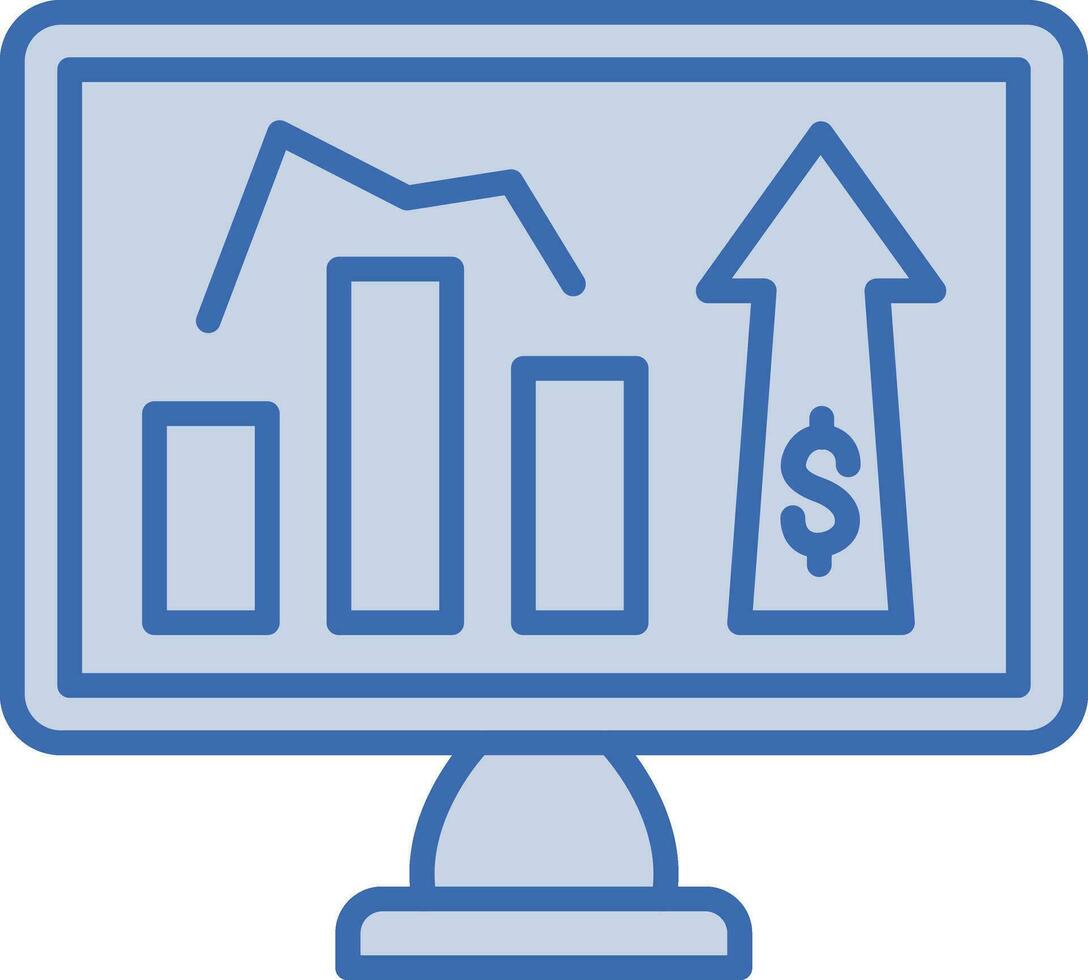 online statistieken vector icoon