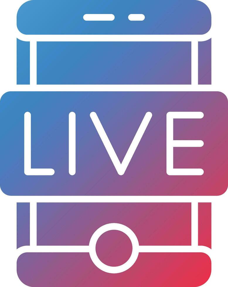 live stream vector icoon