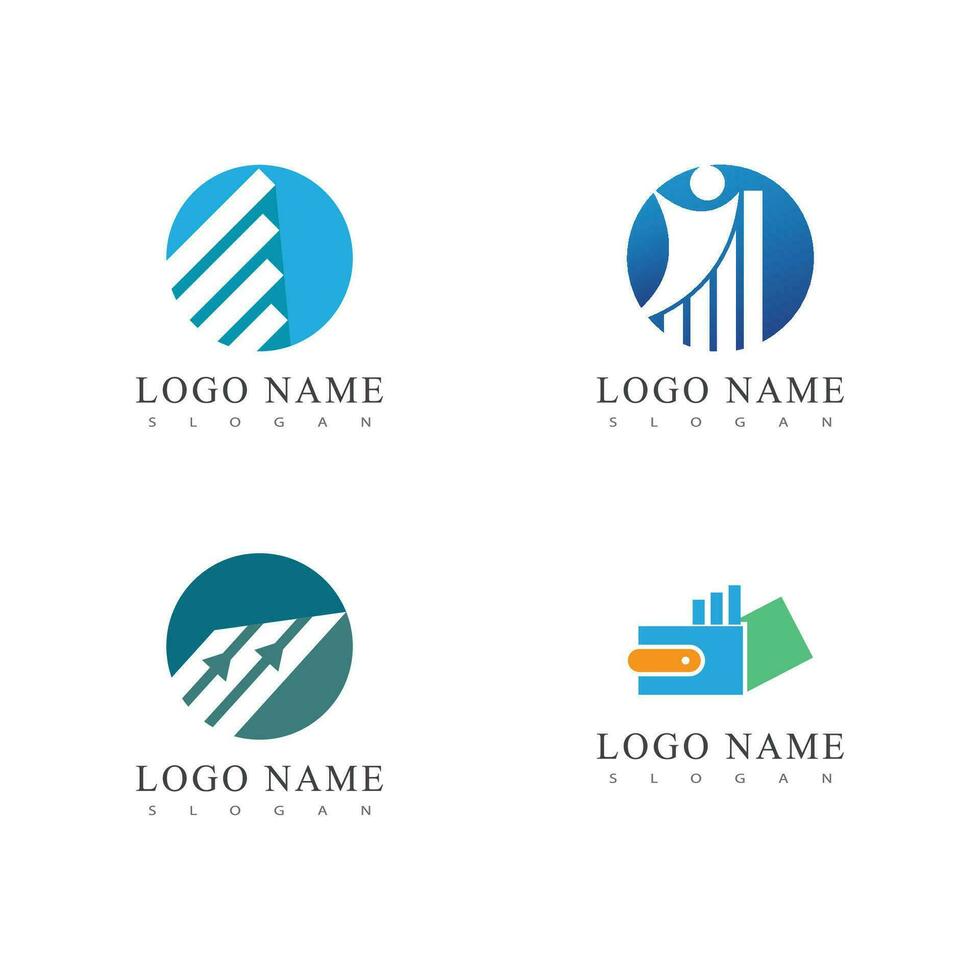 bedrijf financiën logo sjabloon vector